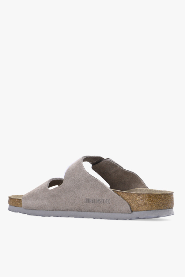 Grey 'Arizona BS' slides Birkenstock - Brighten up your run